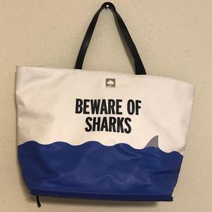 Kate Spade “Beware of Sharks” Beach Bag